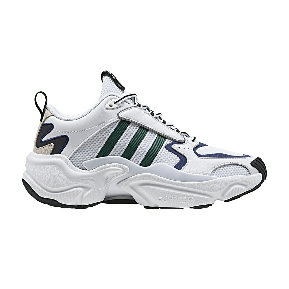 アディダス 白色 ホワイト 緑 グリーン 青色 ブルー 'FRIENDS & FAMILY' スニーカー レディース ADIDAS NAKED X WMNS MAGMUR RUNNER / WHITE GREEN BLUE