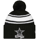 カウボーイズ サイドライン ニット 黒色 ブラック ニューエラ ジュニア キッズ 【 NEW ERA NEW ERA COWBOYS SIDELINE SPORT BLOCK KNIT HAT - BOYS' GRADE SCHOOL / BLACK 】 ベビー マタニティ キャップ 帽子 キャッ