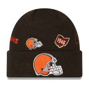 ブラウンズ ニット 茶色 ブラウン ニューエラ ジュニア キッズ 【 NEW ERA NEW ERA BROWNS IDENTITY KNIT HAT - BOYS' GRADE SCHOOL / BROWN 】 ベビー マタニティ キャップ 帽子 キャップ