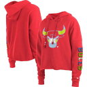 uY t[fB[ p[J[ fB[X  bh j[G WOMEN'S y NEW ERA NEW ERA BULLS COLOR PACK CROPPED TOP PULLOVER HOODIE - / RED z fB[Xt@bV gbvX