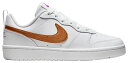 ナイキ コート 白色 ホワイト 銅色 コッパー 紫 パープル コートバーロウ ジュニア キッズ 【 NIKE COURT BOROUGH LOW - BOYS' GRADE SCHOOL / WHITE METALLIC COPPER VIVID PURPLE 】 ベビー マタニティ スニーカー