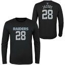 アウタースタッフ レイダース スリーブ Tシャツ 黒色 ブラック 長袖 ジュニア キッズ 【 OUTERSTUFF RAIDERS MAINLINER LONG SLEEVE T-SHIRT - BOYS' GRADE SCHOOL / BLACK 】 ベビー マタニティ トップス カットソー