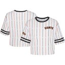 アウタースタッフ ジャイアンツ Tシャツ 白色 ホワイト ジュニア キッズ 【 OUTERSTUFF GIANTS BALL STRIPED T-SHIRT - BOYS' GRADE SCHOOL / WHITE 】 ベビー マタニティ トップス カットソー