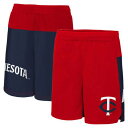 アウタースタッフ ツインズ ショーツ ハーフパンツ 赤 レッド ジュニア キッズ 【 OUTERSTUFF TWINS 7TH INNING STRETCH SHORTS - BOYS' GRADE SCHOOL / RED 】 ベビー マタニティ ボトムス