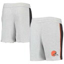 アウタースタッフ ブラウンズ ショーツ ハーフパンツ 灰色 グレー ジュニア キッズ 【 OUTERSTUFF BROWNS WINGBACK SHORTS - BOYS' GRADE SCHOOL / GREY 】 ベビー マタニティ ボトムス