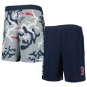 アウタースタッフ 赤 レッド ショーツ ハーフパンツ 青色 ブルー レッドソックス ジュニア キッズ 【 OUTERSTUFF RED SOX NEWSIES ACTIVE SHORTS - BOYS' GRADE SCHOOL / BLUE 】 ベビー マタニティ ボトムス