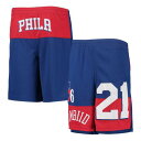 アウタースタッフ セブンティシクサーズ ショーツ ハーフパンツ 青色 ブルー ジュニア キッズ 【 OUTERSTUFF 76ERS PANDEMONIUM SHORTS - BOYS' GRADE SCHOOL / BLUE 】 ベビー マタニティ ボトムス