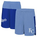 アウタースタッフ ロイヤルズ ショーツ ハーフパンツ 青色 ブルー ジュニア キッズ 【 OUTERSTUFF ROYALS 7TH INNING STRETCH SHORTS - BOYS' GRADE SCHOOL / BLUE 】 ベビー マタニティ ボトムス