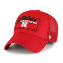 フォーティーセブンブランド ネブラスカ トラッカー 赤 レッド ジュニア キッズ 【 47 BRAND 47 BRAND NEBRASKA LEVEE TRUCKER ADJUSTABLE HAT - BOYS' GRADE SCHOOL / RED 】 ベビー マタニティ キャップ 帽子 キャッ