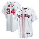 ナイキ 赤 レッド ジャージー メンズ 白色 ホワイト レッドソックス レプリカユニフォーム MEN'S 【 NIKE RED SOX ROAD REPLICA JERSEY - / WHITE 】 メンズファッション トップス