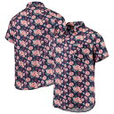 メンズ 青色 ブルー MEN'S 【 FOREVER COLLECTIBLE FOREVER COLLECTIBLE GUARDIANS FLORAL LINEN BUTTON-UP SHIRT - / BLUE 】 メンズファッション トップス