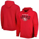 フォーティーセブンブランド フォーティーナイナーズ チーム フーディー パーカー メンズ 赤 レッド MEN'S 【 47 BRAND 47 BRAND 49ERS OUTRUSH HEADLINE TEAM PULLOVER HOODIE - / RED 】 メンズファッション トッ