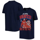 アウタースタッフ ブレーブス Tシャツ 青色 ブルー スターウォーズ ジュニア キッズ 【 OUTERSTUFF BRAVES STAR WARS THIS IS THE WAY T-SHIRT - BOYS' GRADE SCHOOL / BLUE 】 ベビー マタニティ トップス カットソ