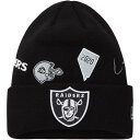 レイダース ニット 黒色 ブラック ニューエラ ジュニア キッズ 【 NEW ERA NEW ERA RAIDERS IDENTITY KNIT HAT - BOYS' GRADE SCHOOL / BLACK 】 ベビー マタニティ キャップ 帽子 キャップ