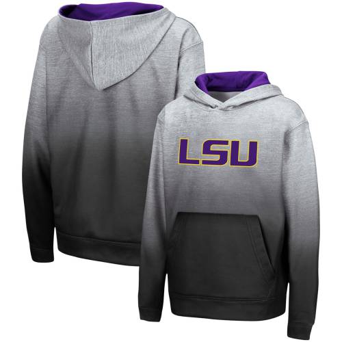 コロシアム ルイジアナステイト フーディー パーカー 灰色 グレー ジュニア キッズ 【 COLOSSEUM LSU SITWELL PULLOVER HOODIE - BOYS' GRADE SCHOOL / GREY 】 ベビー マタニティ トップス