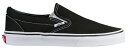 ヴァンズ バンズ クラシック 黒色 ブラック 白色 ホワイト スリッポン ジュニア キッズ 【 VANS CLASSIC SLIP ON - BOYS' GRADE SCHOOL / BLACK WHITE 】 ベビー マタニティ スニーカー