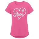 アウタースタッフ メッツ Tシャツ ピンク ジュニア キッズ 【 OUTERSTUFF METS LOVELY T-SHIRT - GIRLS' GRADE SCHOOL / PINK 】 ベビー マタニティ トップス カットソー