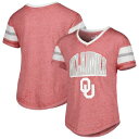 アウタースタッフ オクラホマ ウェーブ ウェイブ Vネック Tシャツ 赤 レッド ジュニア キッズ 【 OUTERSTUFF OKLAHOMA CATCH THE WAVE V-NECK T-SHIRT - GIRLS' GRADE SCHOOL / RED 】 ベビー マタニティ トップス カ