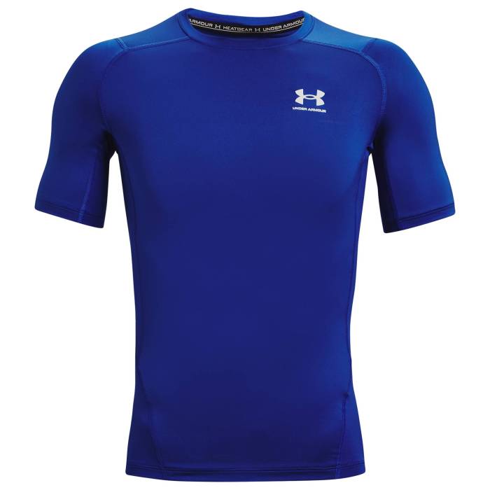 アンダーアーマー Under Armour 【 Heatgear Armour Compression S/S Football T-Shirt Men's White/Royal 】 コンプレッション 半袖 Tシャツ フットボール Tシャツ メンズ 白色 ホワイト