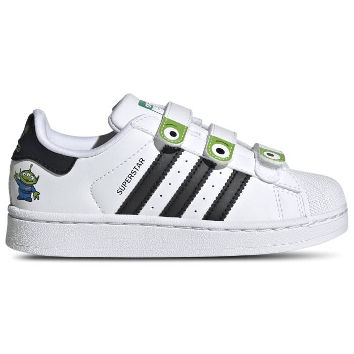 アディダス Adidas Originals 【 Superstar Boys' Preschool White/Black/Semi Solar Green 】 Superstar スーパースター キッズ ベビー マタニティ キッズファッション 靴 スニーカー 白色 ホワイト 黒色 ブラック gre
