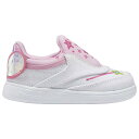 リーボック Reebok 【 Club C Slip-On Iv Girls' Toddler Icono Pink/White/Cool Aloe 】 クラブ slip-on スリッポン キッズ ベビー マタニティ ベビーファッション 靴 スニーカー pink ピンク 白色 ホワイト クール
