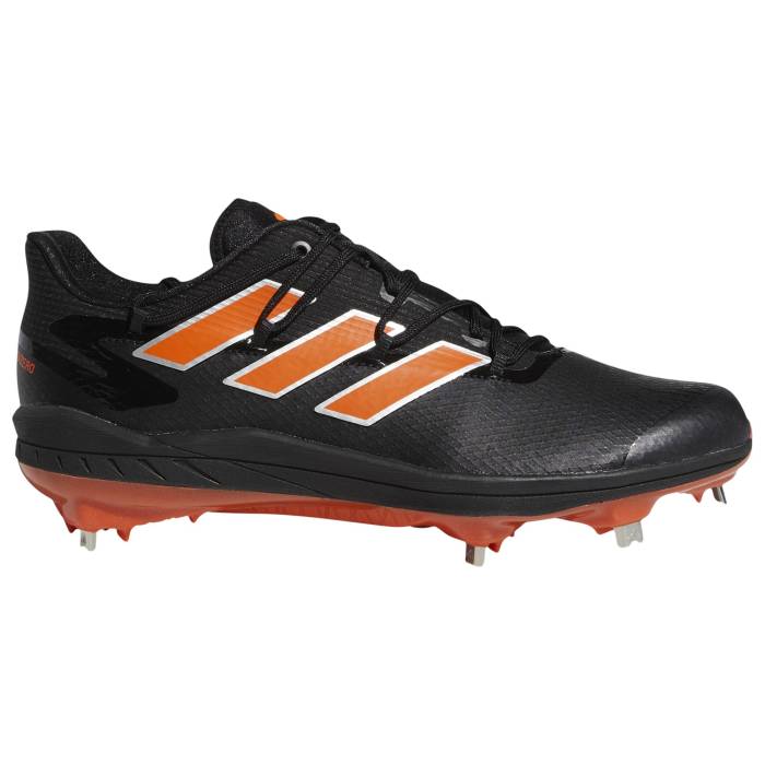 アディダス Adidas 【 Adizero Afterburner 8 Men's Black/Silver/Orange 】 アディゼロ メンズ 黒色 ブラ...
