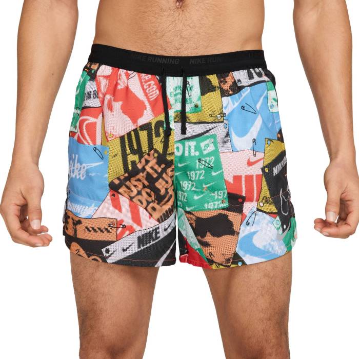 ナイキ Nike 【 Dri-Fit Run Energy Stride Shorts Men's Black/Orange/Reflective Silver...