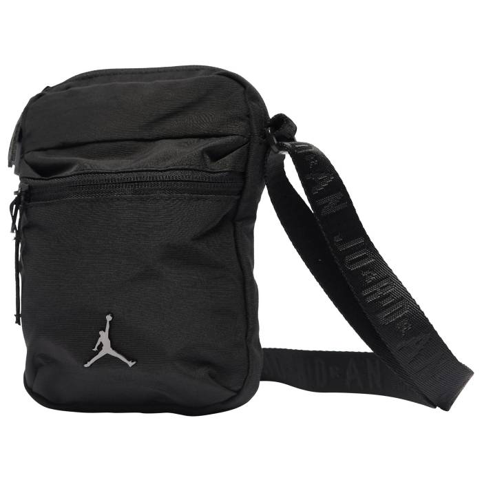 ナイキ ジョーダン Jordan 【 Airborne Festival Bag Adult Grey/Black 】 バッグ ユニセックス 灰色 グレー 黒色 ブラック(4)