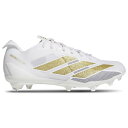 アディダス Adidas 【 Adizero Electric Artificial Grass Men's White/Gold Metallic/White...