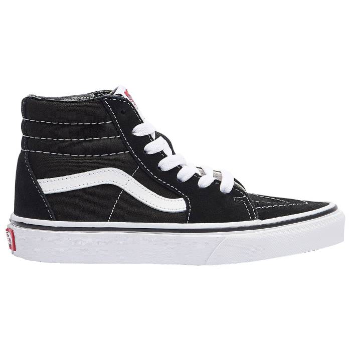 ヴァンズ Vans 【 Sk8-Hi Boys' Preschool Black/True White 】 スケートハイ キッズ ベビー マタニテ..