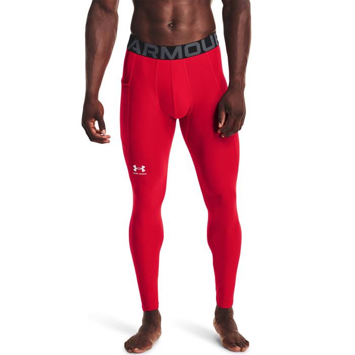 アンダーアーマー Under Armour 【 Hg Armour 2.0 Compression Tights Men's White/Red 】 コンプレッション Tights タイツ メンズ 白色 ホワイト Red 赤・レッド