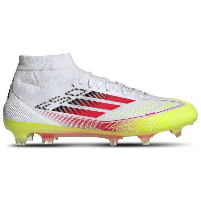 【★スーパーSALE★12/11深夜2時迄】アディダス Adidas 【 F50 Pro Mid Firm Ground Women's White/Lucid...