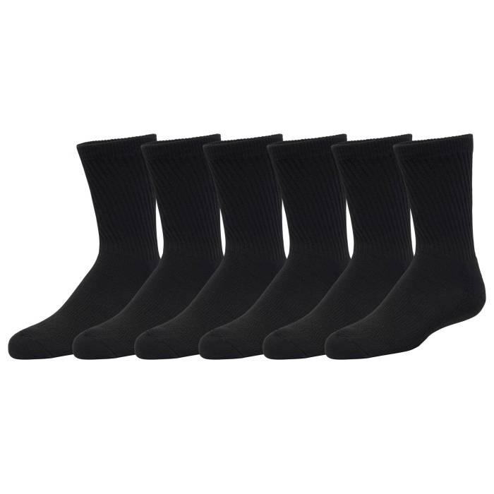 Csg  Youth 6 Pack Crew Socks Boys' Grade School Black  Ҷ 롼 å å ٥ӡ ޥ˥ƥ åեå  å   ֥å