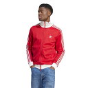 アディダス Adidas Originals 【 Adicolor Classics Beckenbauer Track Jacket Men's Better Scarlet/White 】 ベッケンバウワー トラック Jacket ジャケット メンズファッション コート ジャケット メンズ 白色 ホワイト