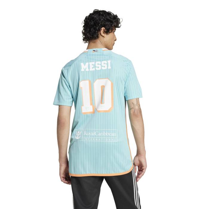 【★スーパーSALE★12/11深夜2時迄】アディダス Adidas 【 Messi Miami 3Rd Jersey Men's Mint/Mint 】 ..
