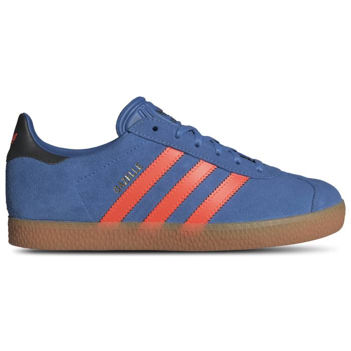 アディダス Adidas Originals 【 Gazelle Boys' Grade School Black/Solar Orange/Focus Blue 】 ガゼル キッズ ベビー マタニティ キッズファッション 靴 スニーカー 黒色 ブラック orange 橙・オレンジ 青色 ブルー