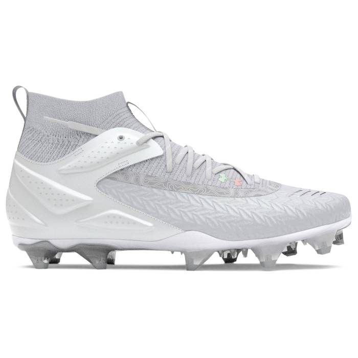 アンダーアーマー Under Armour 【 Yard Pro Mid Mt Tpu Men's White/White/Metallic Silver 】 ...
