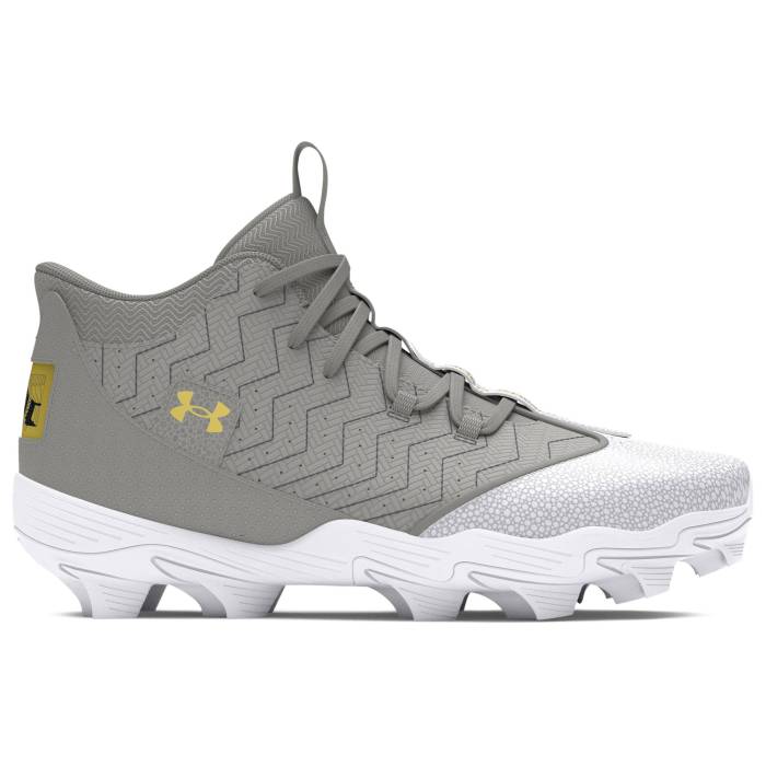 アンダーアーマー Under Armour 【 Harper 9 Rm Men's Baseball Grey/Baseball Grey/Metallic G...