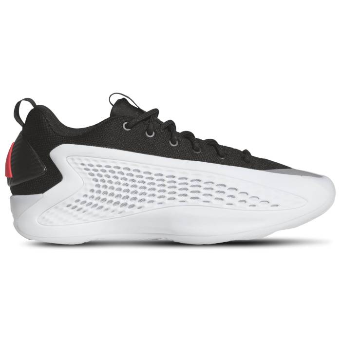 【★スーパーSALE★12/11深夜2時迄】アディダス Adidas 【 Anthony Edwards 1 Low Men's Core Black/Footwear White/Lucid Red 】 アンソニー 靴 メンズ靴 スニーカー メンズ コア 黒色 ブラック 白色 ホワイト Red 赤・レッド