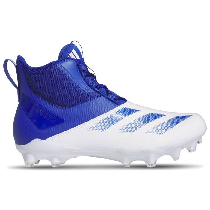 ǥ Adidas  Adizero Chaos Lineman Men's White/White/Team Royal Blue  ǥ ...