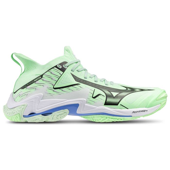 ミズノ Mizuno 【 Wave Lightning Neo 3 Men's Neo Mint/White 】 Wave ウェーブ・ウェイブ ライトニング ネオ メンズ ネオ 白色 ホワイト