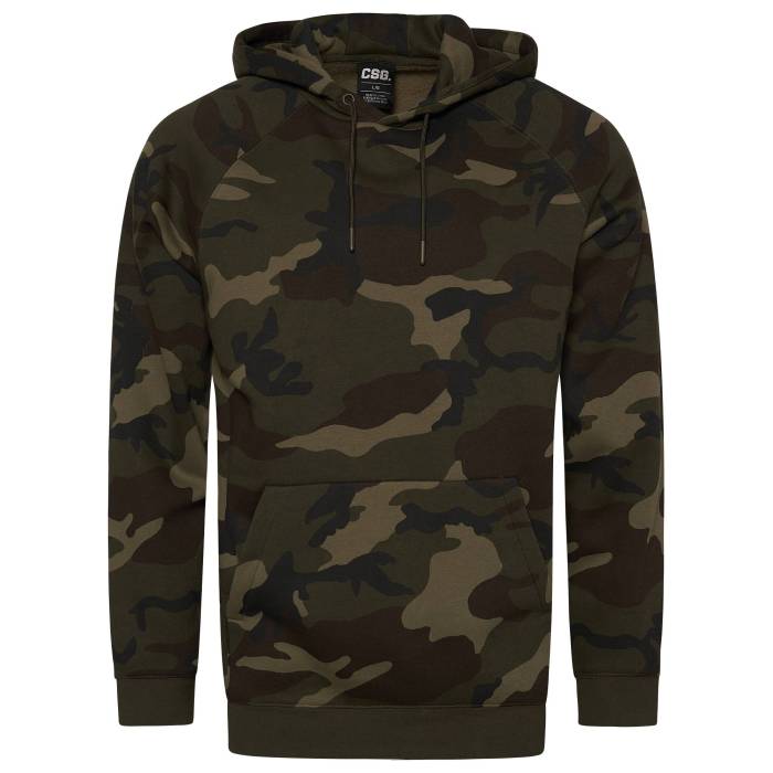 Csg 【 Troupe Hoodie Men's Black/Jungle Camo 】 フーディー パーカー メンズファッション トップス パーカー メンズ 黒色 ブラック カモ柄