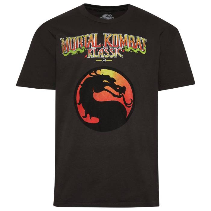 Graphic Tees 【 Mortal Combat T-Shirt - Men's Men's Black 】 コンバット Tシャツ メンズ メンズ 黒色 ブラック
