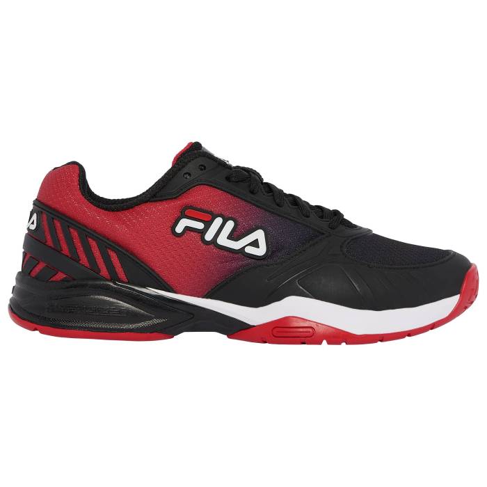 【★スーパーSALE★12/11深夜2時迄】フィラ Fila 【 Volley Zone Men's Black/White/Red 】 zone ゾーン 靴 メンズ靴 スニーカー メンズ 黒色 ブラック 白色 ホワイト Red 赤・レッド