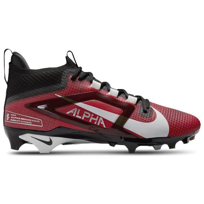ナイキ Nike 【 Alpha Menace 4 Elite Men's Team Red/White/University Red 】 アルファ エリート メンズ Team チーム Red 赤・レッド 白色 ホワイト