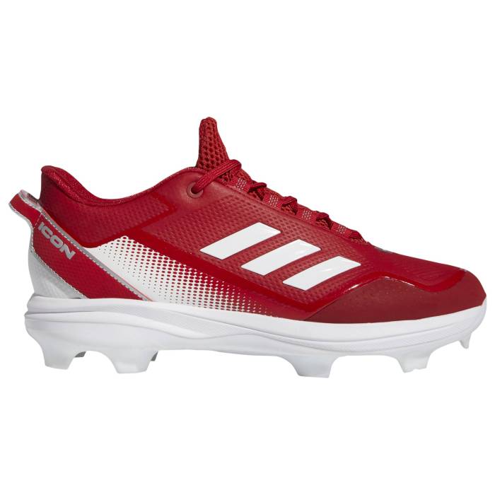 ǥ Adidas  Icon 7 Tpu Men's White/Silver/Team Power Red     ۥ磻 S...