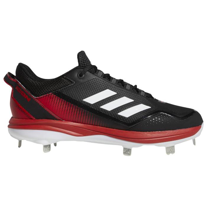 アディダス Adidas 【 Icon 7 Men's White/Black/Team Power Red 】 アイコン メンズ 白色 ホワイト 黒色 ブラッ...