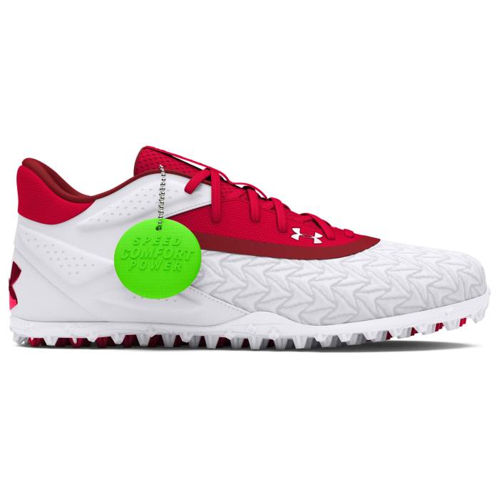アンダーアーマー Under Armour 【 Yard Turf 3.0 Men's White/Red/Red 】 ヤード ターフ メンズ 白色 ホワイト ...