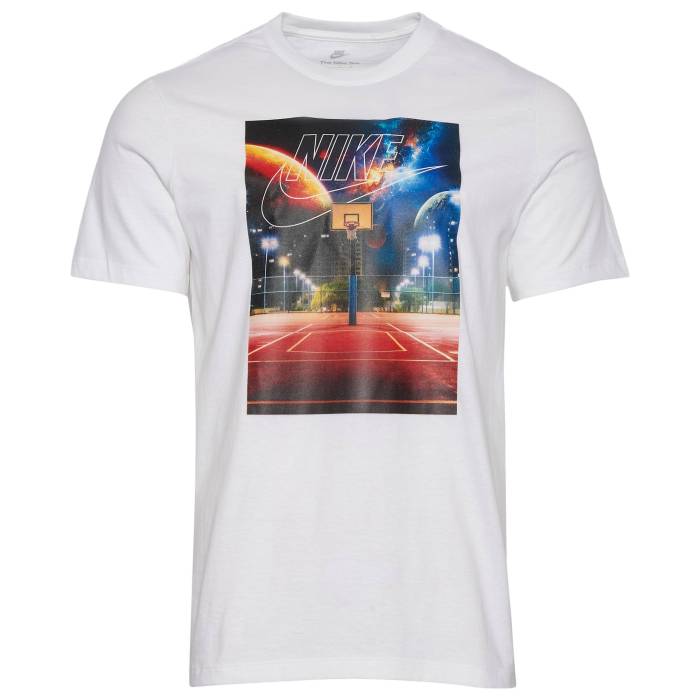 ナイキ Nike 【 Court Photo T-Shirt Men's White/Multi 】 コート Tシャツ メンズ 白色 ホワイト