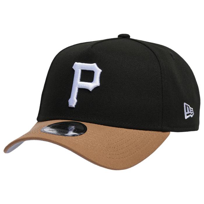 ニューエラ New Era 【 Pirates 940 A Frame Cap Men's Black/Khaki 】 海賊団 キャップ 帽子 バッグ 小物 ブランド雑貨 帽子 メンズ帽子 キャップ メンズ 黒色 ブラック カーキ(4)